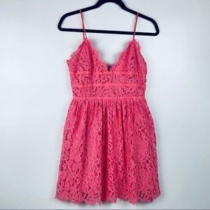 NBD Sorbet  GIVE IT UP Pink Sorbet Dress Medium